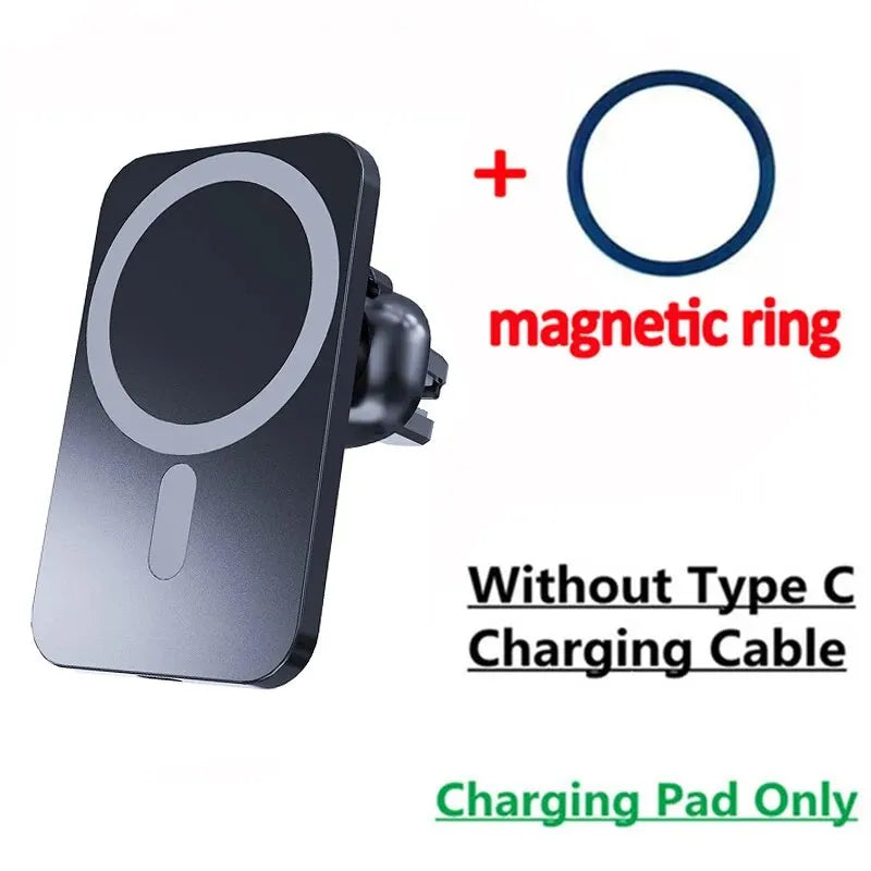 30W Magnetic Car Wireless Charger - Fast Charging Mount for iPhone