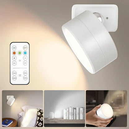 Magnetic LED Picture Light - Dimmable Wall Spotlight with Remote Control
