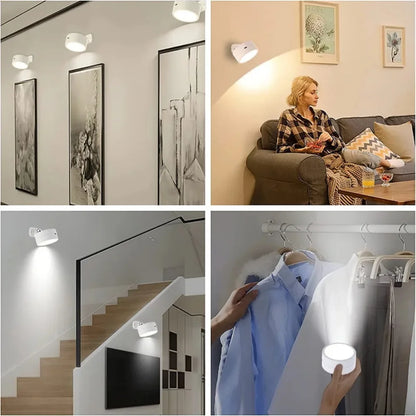Magnetic LED Picture Light - Dimmable Wall Spotlight with Remote Control