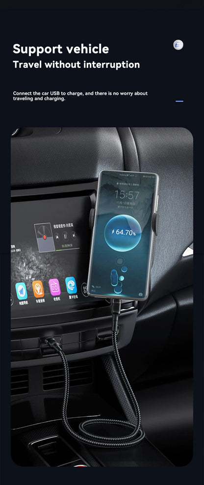 120W USB-C to USB-C Fast Charging Cable - 1.5m Premium PD Cable for iPhone 15/16, Samsung S24, Xiaomi (Gold)