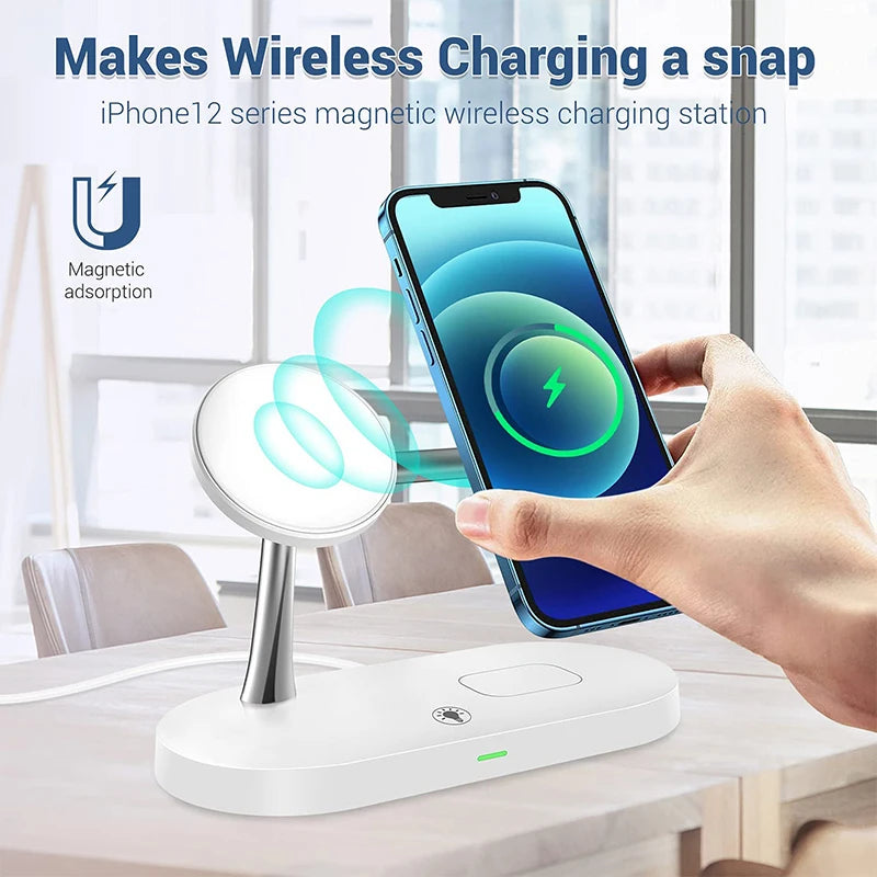 3 in 1 Wireless Charging Station - Compatible With iPhone, iwatch, Air Pods