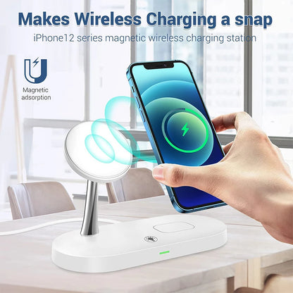 3 in 1 Wireless Charging Station - Compatible With iPhone, iwatch, Air Pods