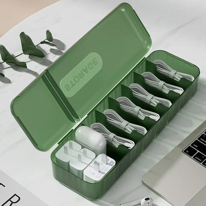 Cable Management Storage Box - Desktop Organizer