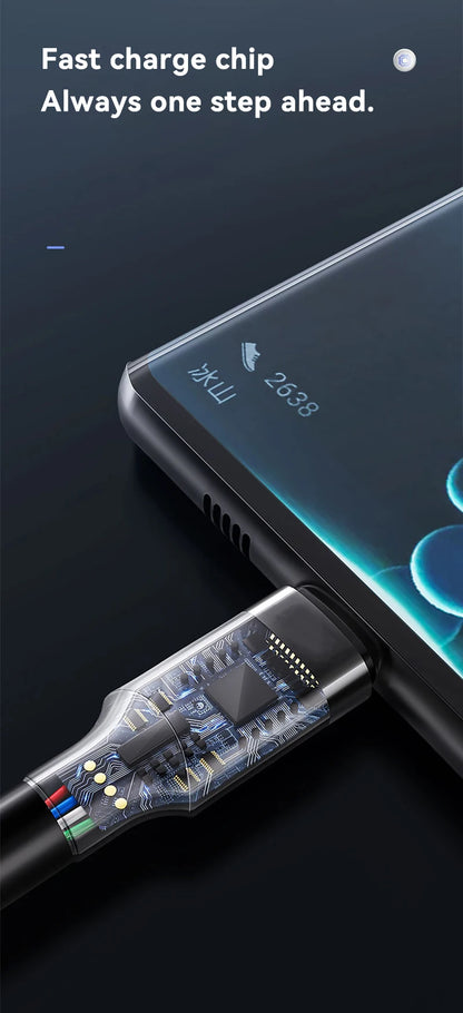 120W USB-C to USB-C Fast Charging Cable - 1.5m Premium PD Cable for iPhone 15/16, Samsung S24, Xiaomi (Gold)