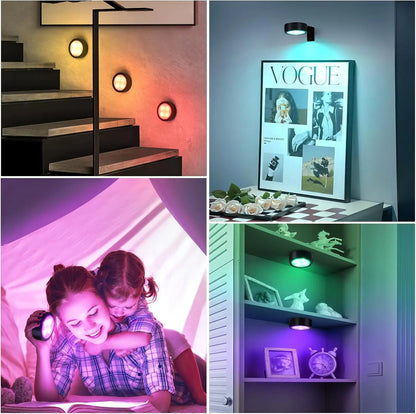 Magnetic LED Picture Light - Dimmable Wall Spotlight with Remote Control