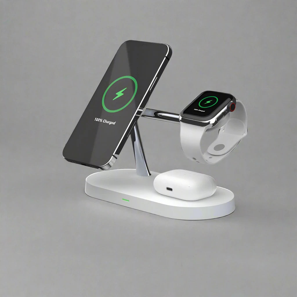 3 in 1 Wireless Charging Station - Compatible With iPhone, iwatch, Air Pods