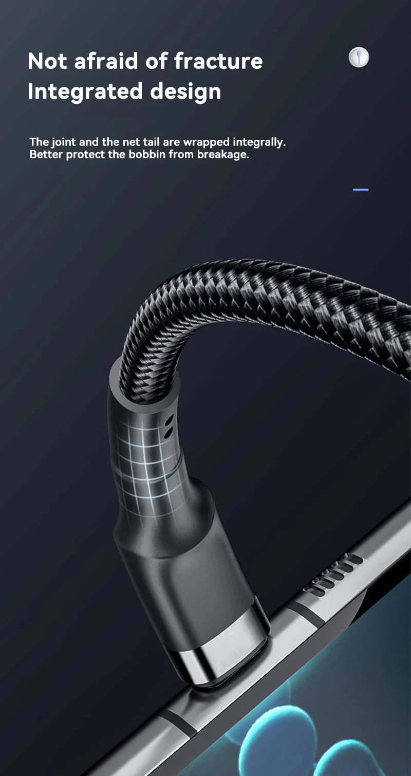 120W USB-C to USB-C Fast Charging Cable - 1.5m Premium PD Cable for iPhone 15/16, Samsung S24, Xiaomi (Gold)