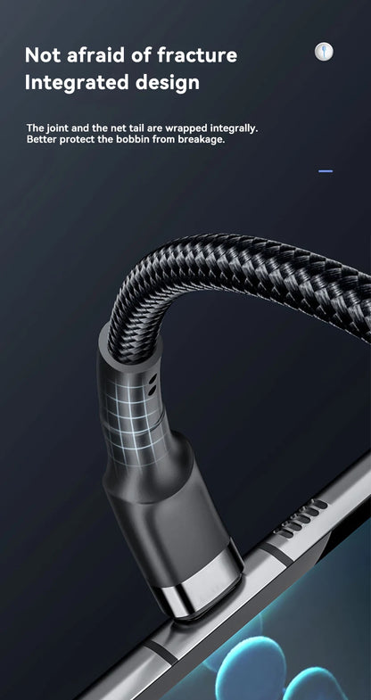 120W USB-C to USB-C Fast Charging Cable - 1.5m Premium PD Cable for iPhone 15/16, Samsung S24, Xiaomi (Gold)