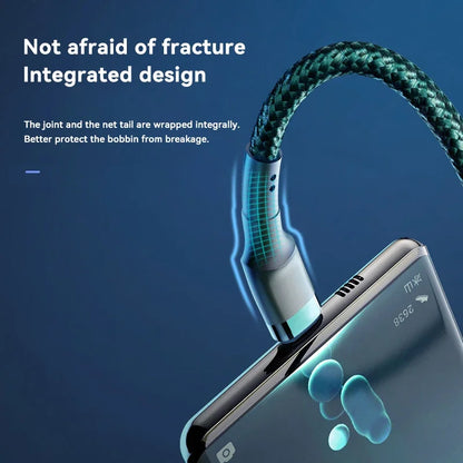 120W USB-C to USB-C Fast Charging Cable - 1.5m Premium PD Cable for iPhone 15/16, Samsung S24, Xiaomi (Gold)