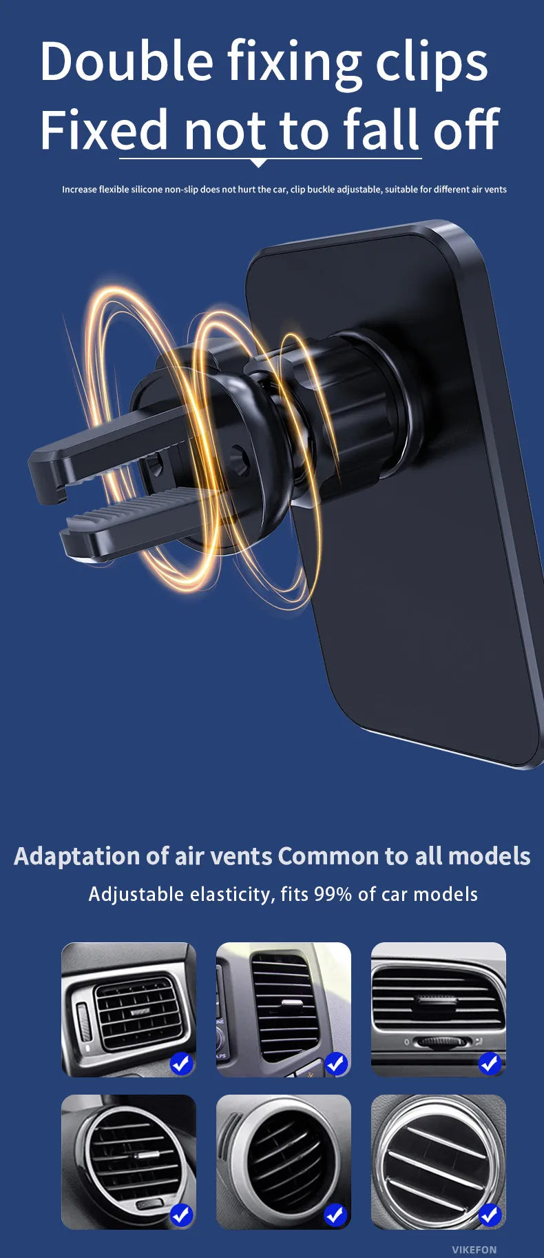 30W Magnetic Car Wireless Charger - Fast Charging Mount for iPhone