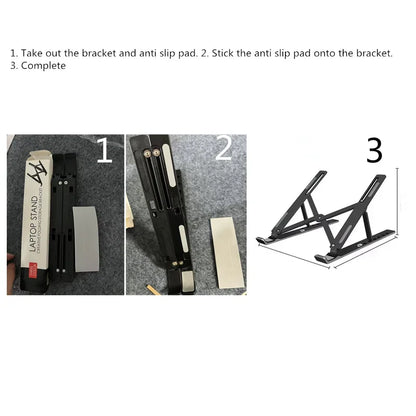 Adjustable Laptop Stand - Portable Ergonomic Holder