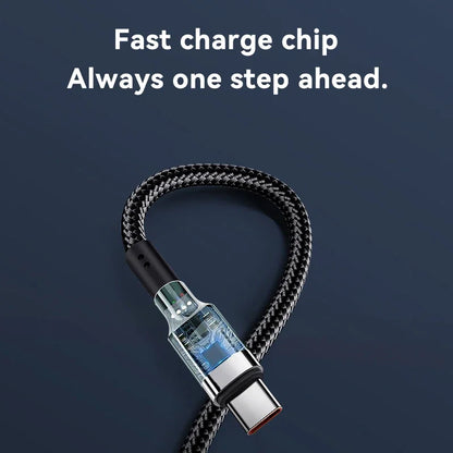 120W USB-C to USB-C Fast Charging Cable - 1.5m Premium PD Cable for iPhone 15/16, Samsung S24, Xiaomi (Gold)