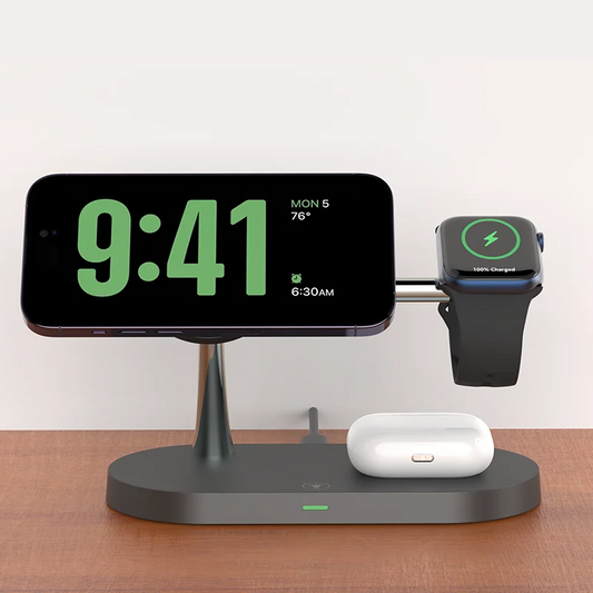 3 in 1 Wireless Charging Station - Compatible With iPhone, iwatch, Air Pods